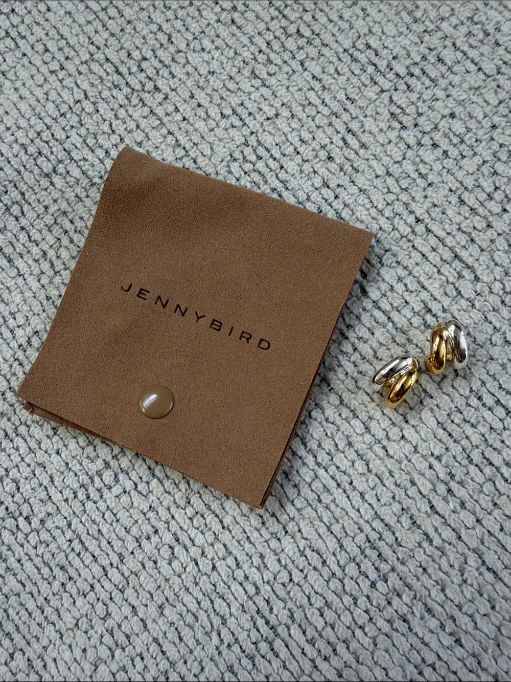 JENNY BIRD Two-Tone Silver & Gold Mini Florence Drop Earrings